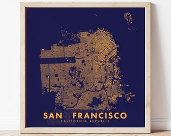 Affiche de San Francisco Figure-Ground