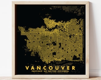 Vancouver, Canada Figure-Ground Poster