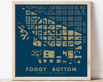 Foggy Bottom Figure-Ground Poster