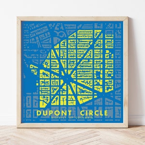 Dupont Circle Buurt Figuur-Ground Poster