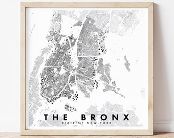 Bronx, NY Figure-Ground Poster