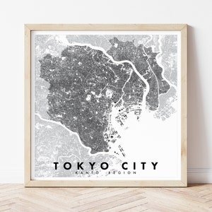 Diagrama de la figura-tierra de la ciudad de Tokio en inglés y japonés