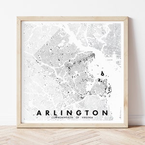 Cartel de la figura-tierra de Arlington, Virginia