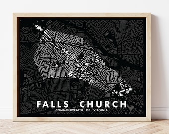 Falls Church Figure-Ground Poster