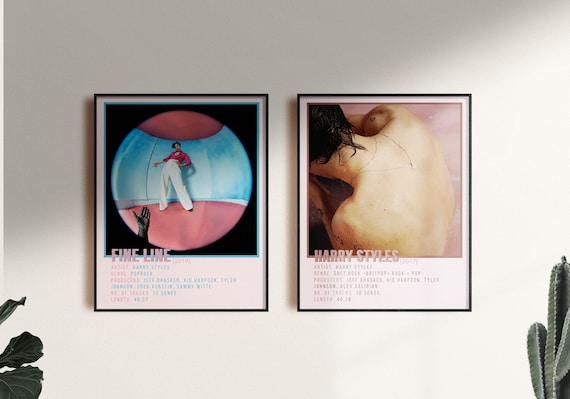 2 Pcs Harry Styles Album Art Cover Digital Prints Art Etsy