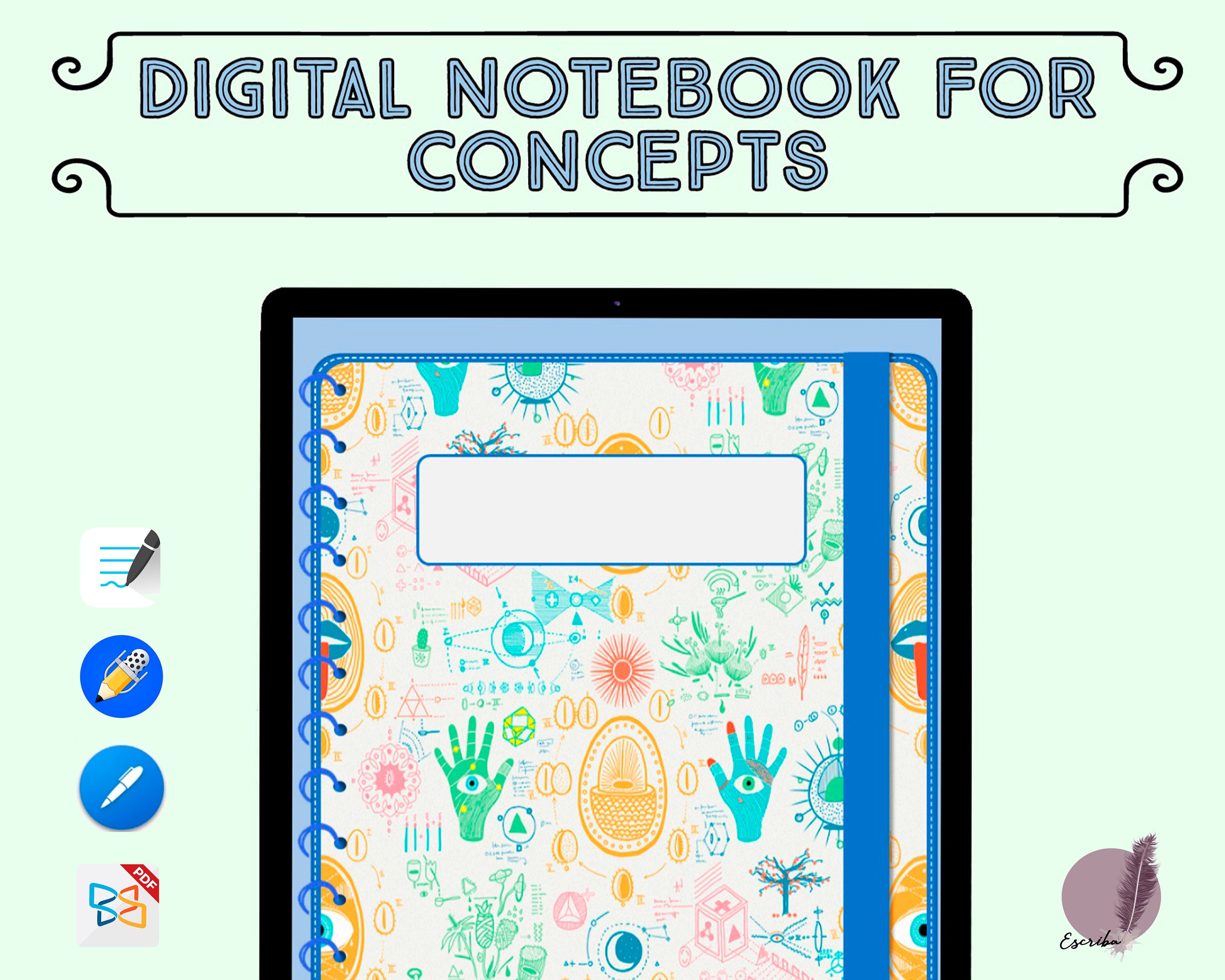 Cuaderno digital Dark Academy (cuadro chico) - Noteshelf