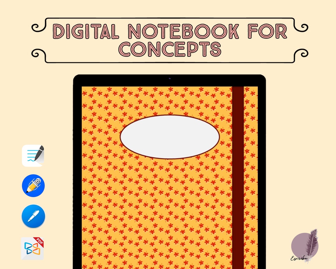 Digital Notebook Hyperlink Pdf. Digital Notebook for Notes Etsy