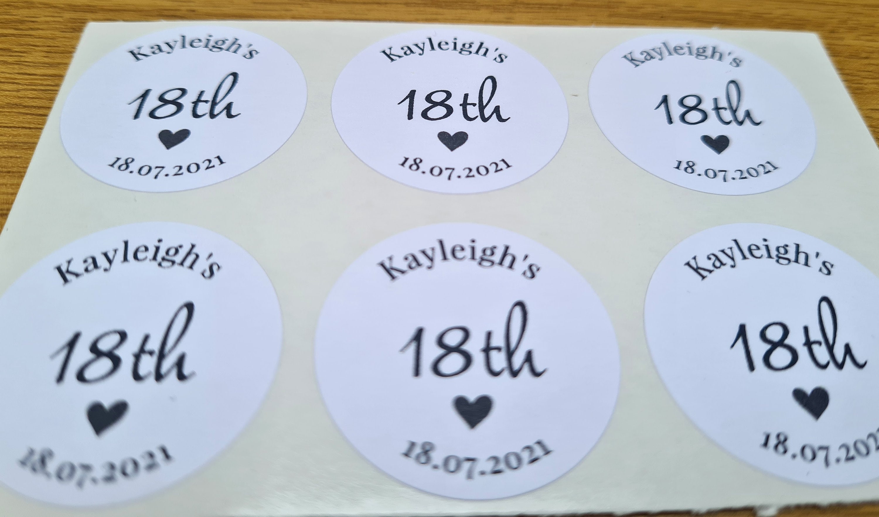 Personalised Birthday Stickers Party Bags Sweet Bags Etsy UK