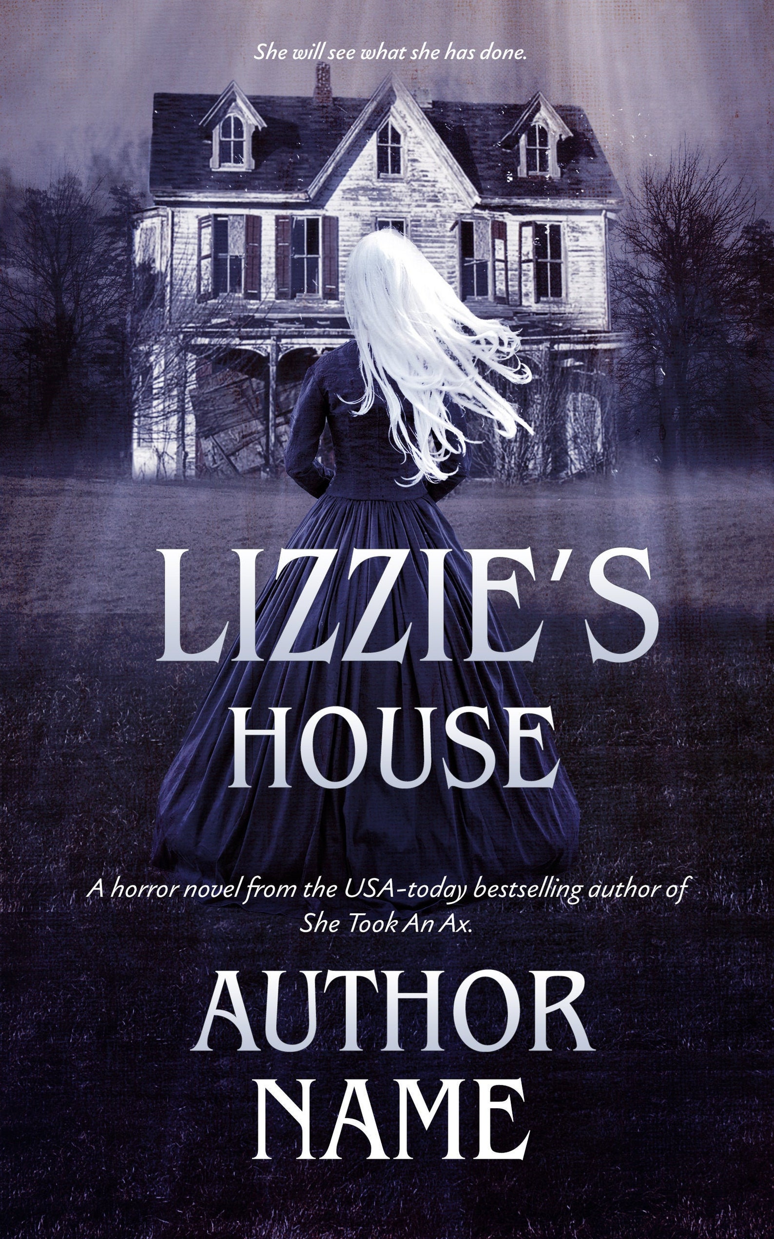 Premade Ebook Cover Haunted House Horror Gothic Horror Etsy