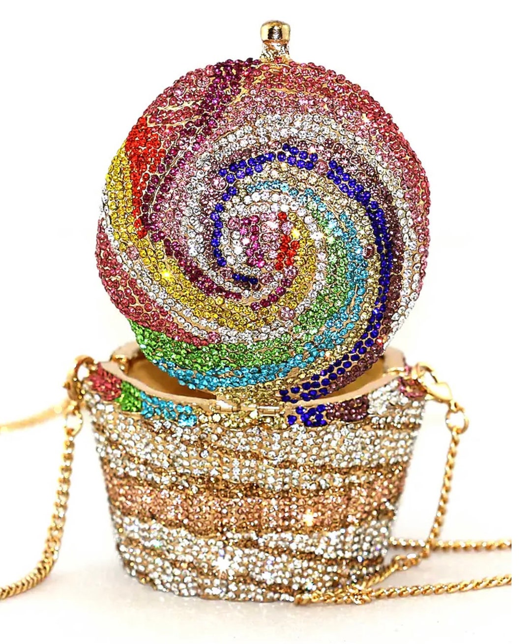 URetro Cupcake Crystal Evening Bag main image 1