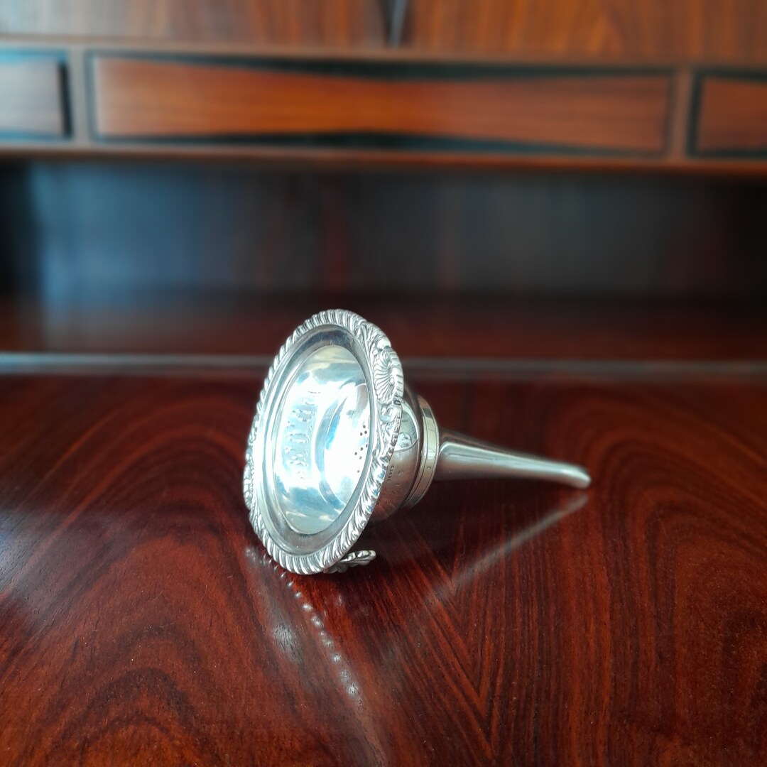 Hallmarked Solid Silver Wine Funnel Sommelier/enologist