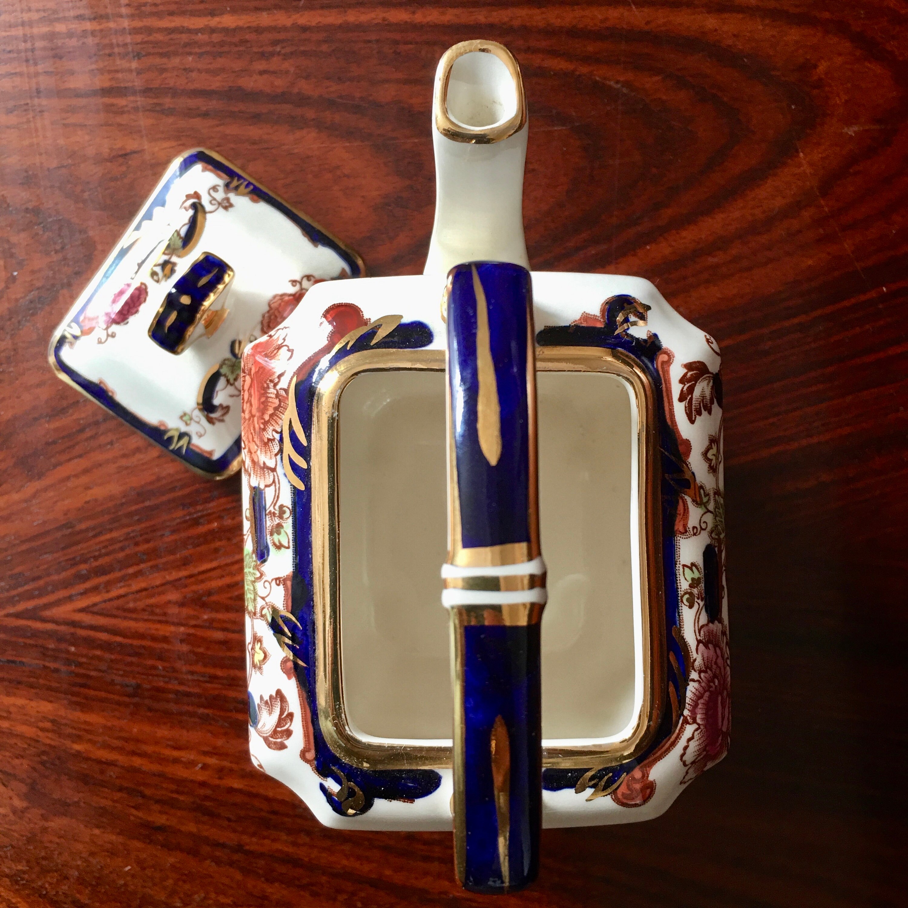 Masons Ironstone China Blue Mandalay Kettle/teapot 5 1/2 British