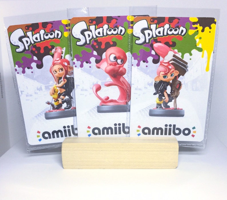 Octoling Boy Octopus Girl Set Splatoon Amiibo Nfc Cards Etsy