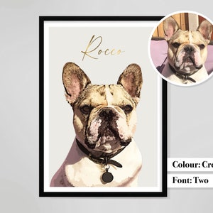 Personalised Dog Portrait A4 DIGITAL PRINT