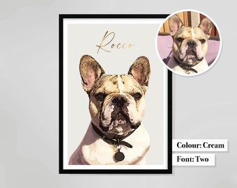 Personalised Dog Portrait A4 DIGITAL PRINT