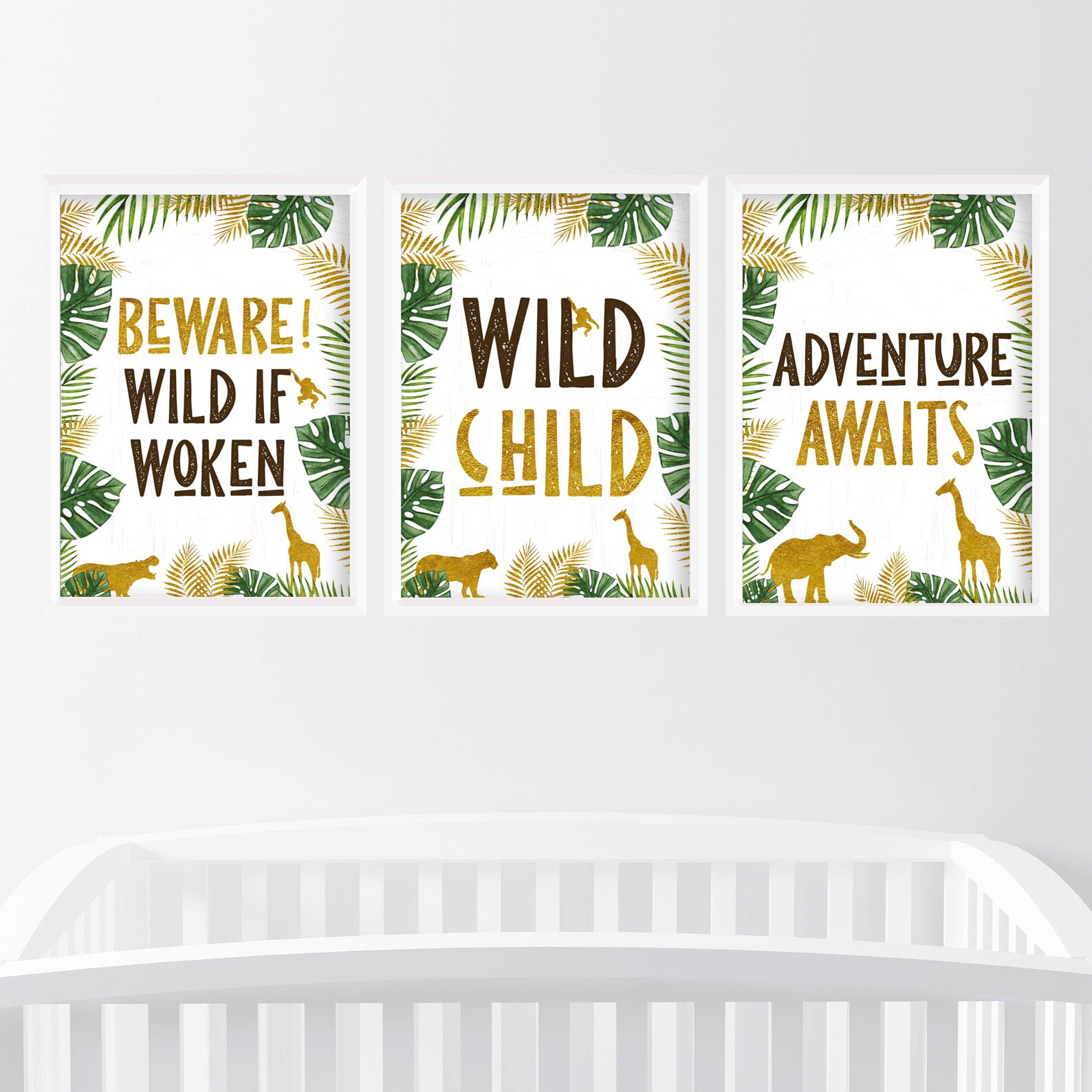 Safari Themed Kids A4 Print Adventure Awaits - Etsy