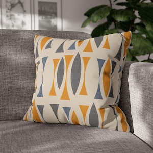 Retro Pillow Cover Mid Century Modern Pillow Case Cushion Cover Abstract Throw Pillow MCM 1950s 1960s Atomic Age Home Decor Geometric