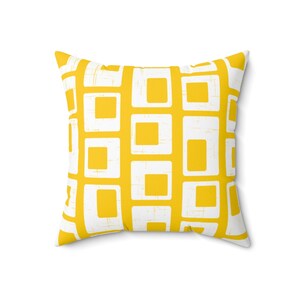 Fodera per cuscino da tiro senape Cuscino astratto giallo e bianco Mid-Century Modern Home Decor Cuscini decorativi MCM Federa per cuscino retrò Mid MOD immagine 10