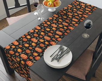 Kürbis Tischläufer Baumwolle Herbst Thanksgiving Dinner Table Decor