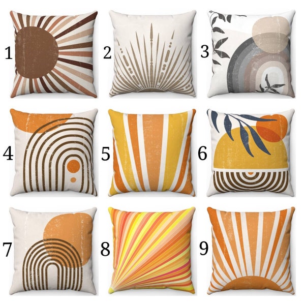 Burnt Orange Pillow Etsy