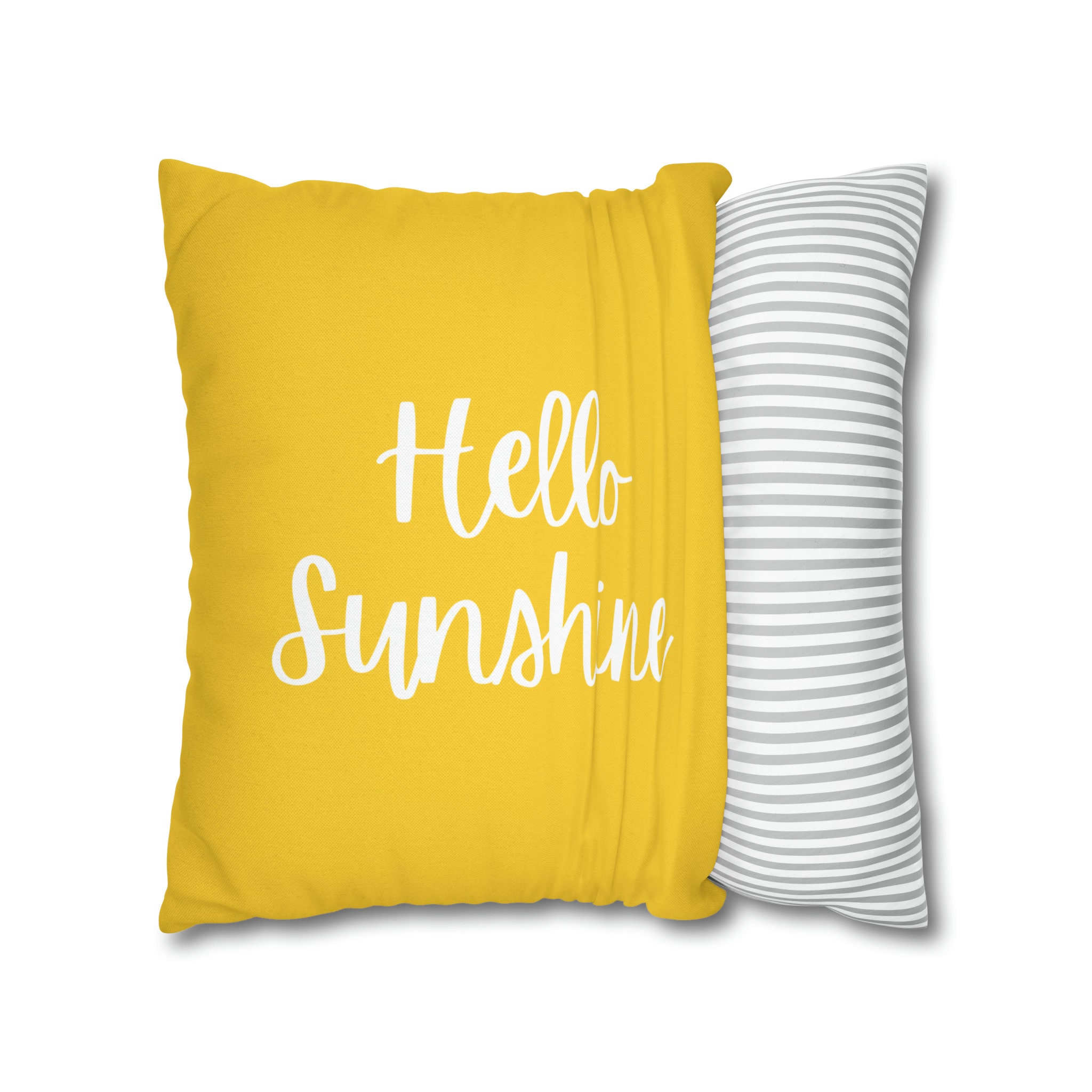 Housse De Coussin Hello Sunshine Tournesol Et Chat 12 X 20 Pouces Pour Extérieur