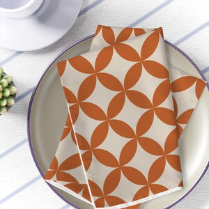 Mid Century Napkins MCM Party Accessories Retro Table Decor Dinner Vintage Napkins Mid Century Modern Atomic Starburst 1960s 50s Dining