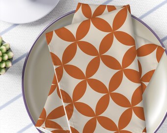 Mid Century Napkins MCM Party Accessories Retro Table Decor Dinner Vintage Napkins Mid Century Modern Atomic Starburst 1960s 50s Dining
