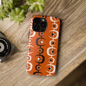 Mid Century iPhone Hülle Retro MCM Vintage 1950 1960s Handy Hülle Abstrakt Geometrische iPhone Hülle 7 8 11 12 13 14 15 XR XS Max Mini Pro Hülle