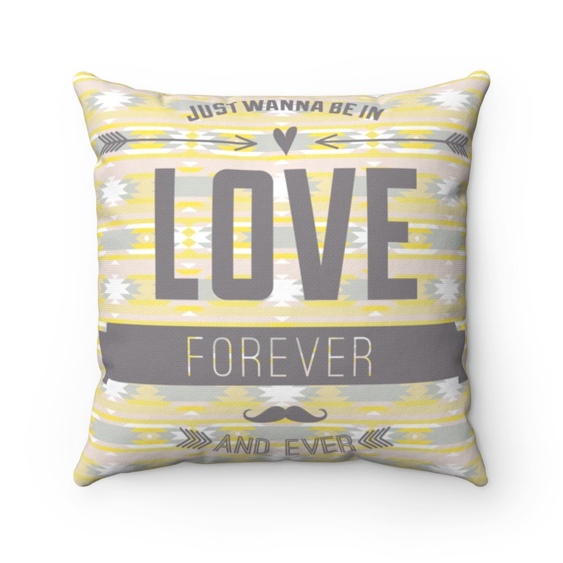Love Pillow Cover Love Forever Pillow Love Pillowcases Love Etsy