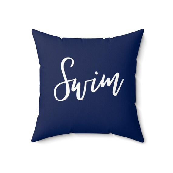 Custom Color Swim Pillow Pool Party Pillow Cover Pool Party Etsy