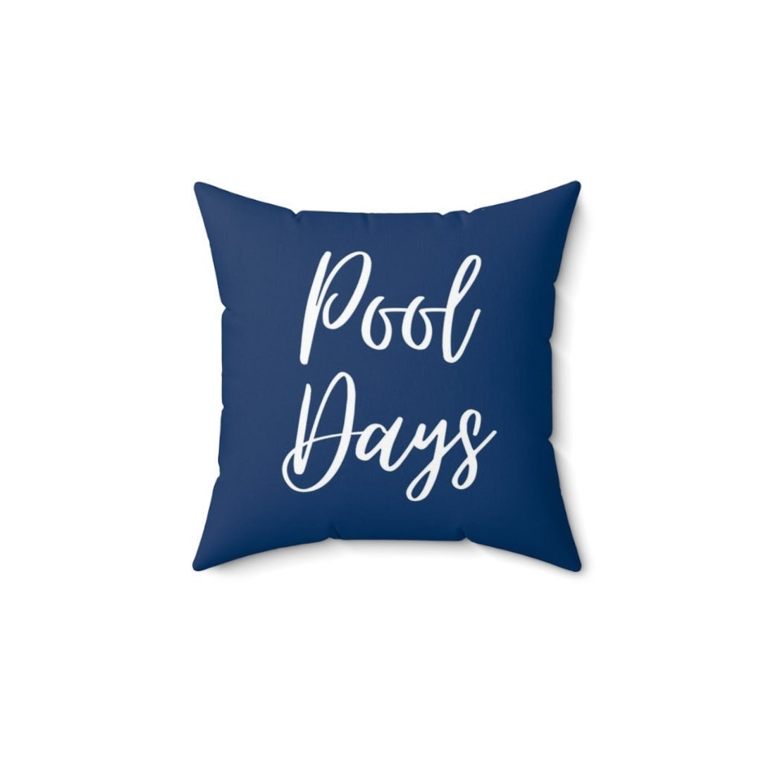 Custom Color Pool Pillow Cover Pool Party Decor Pool Etsy