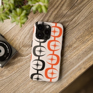 Mid Century iPhone Hüllen Retro MCM Vintage 1950er 1960er Jahre Handyhüllen Atomic Age Einzigartige iPhone Abdeckung 7 8 11 12 13 14 15 XR XS Max Mini Pro Hülle
