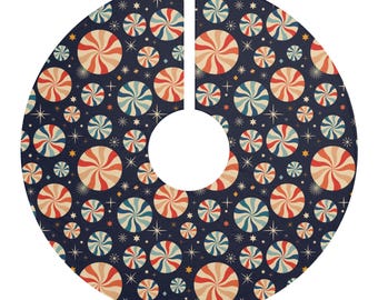 Retro Weihnachtsbaum Rock Navy Blau Urlaub Home Decor
