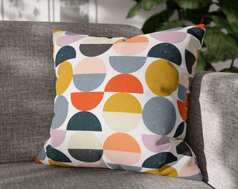 Scandinavian Pillow Cover Minimalist Abstract Home Decor Geometric Decorative Throw Pillow Case Cushion Decorative Pillow Mustard Gray Pink