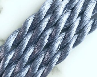 Fabrique Silver Cloud Silk Embroidery Thread, Hand Dyed Embroidery Thread, Artisan Thread