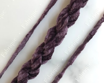 Plum 4mm Chenille Embroidery Thread, Luneville Tambour Chenille, Artisan Thread, Fabrique Studio
