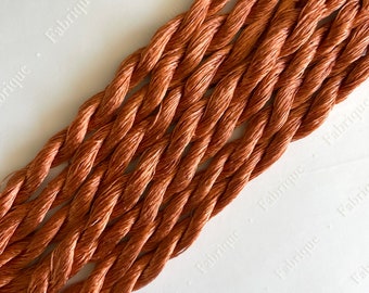 Copper Silk Embroidery Thread, Hand Dyed Embroidery Thread, Artisan Thread