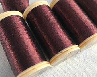 シモンズグランドセール Sajou No.255 Burgundy, Metallic Thread, Fil Au Chinois 空調・季節家電