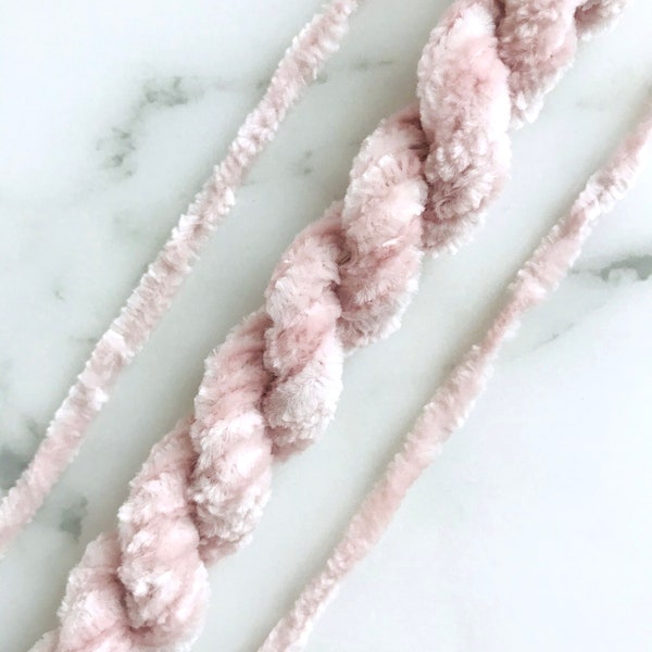 Cherry Blossom Pink 4mm Chenille Embroidery Thread, Luneville Tambour Chenille, Artisan Thread, Fabrique Studio