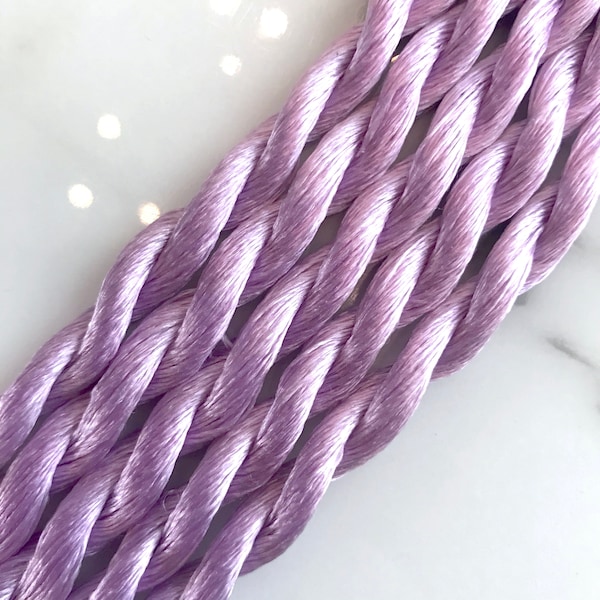 Fabrique Lilac Silk Embroidery Thread, Hand Dyed Embroidery Thread, Artisan Thread