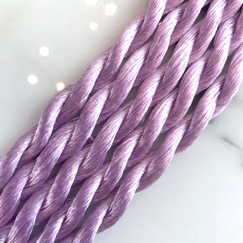 Fabrique Lilac Silk Embroidery Thread, Hand Dyed Embroidery Thread, Artisan Thread image 1