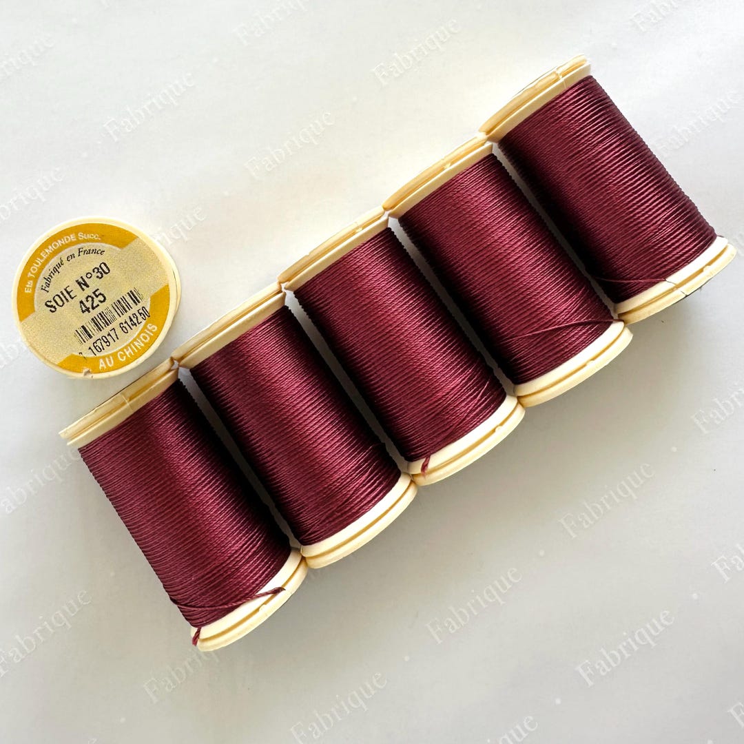 Sajou No. 425 Poppy, Silk Thread Spool, Fil Au Chinois Sewing and ...