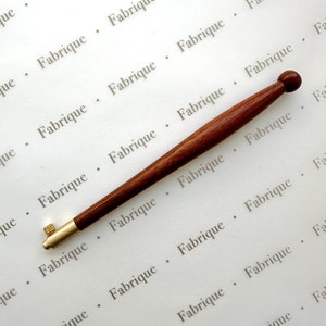 French Luneville Tambour Hook, Desert Ironwood Handle, Couture Embroidery, Fabrique