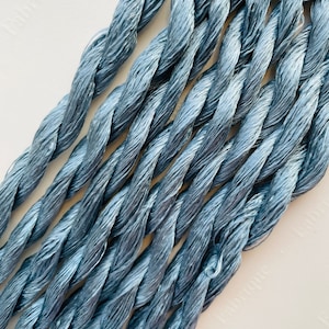 Fabrique Air Force Silk Embroidery Thread, Hand Dyed Embroidery Thread, Artisan Thread