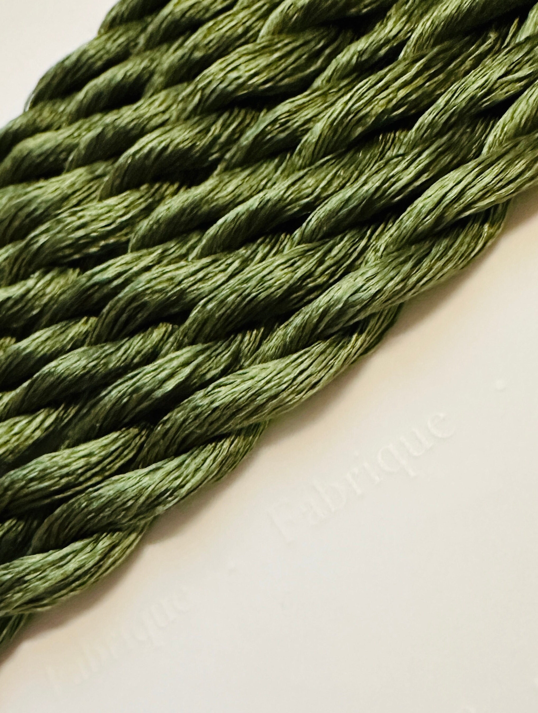 Fabrique Forest Green Silk Embroidery Thread, Hand Dyed Embroidery ...