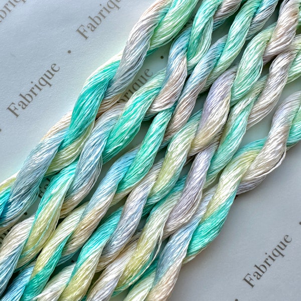 Fabrique Breeze Silk Embroidery Thread, Hand Dyed Embroidery Thread, Artisan Thread