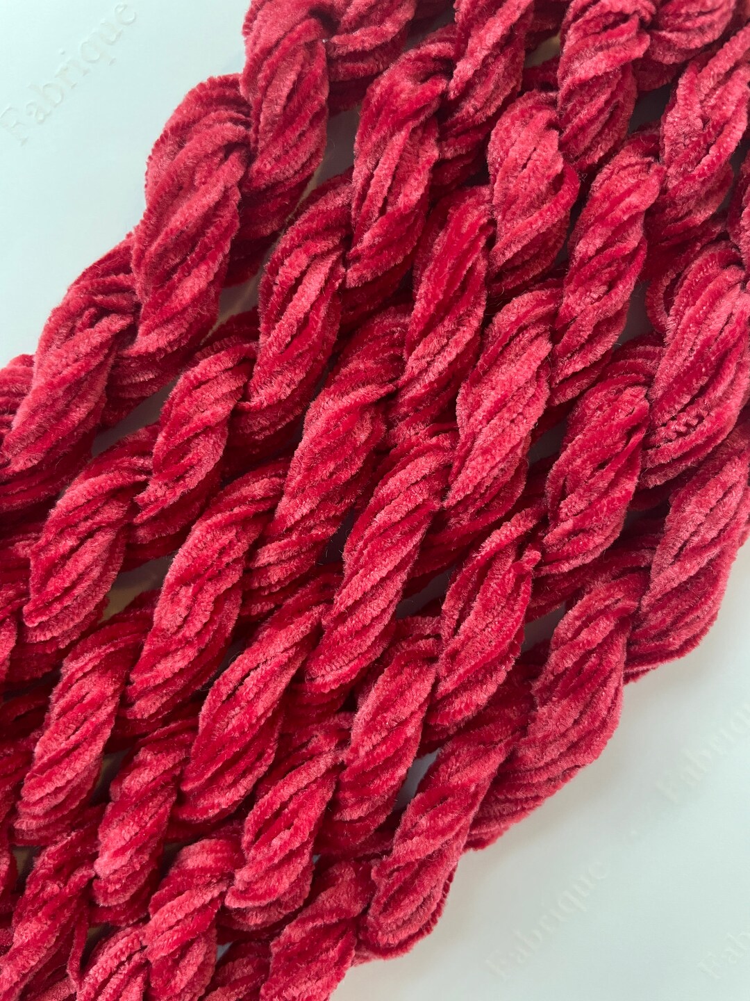Crimson 2mm Chenille Embroidery Thread Luneville Tambour Etsy