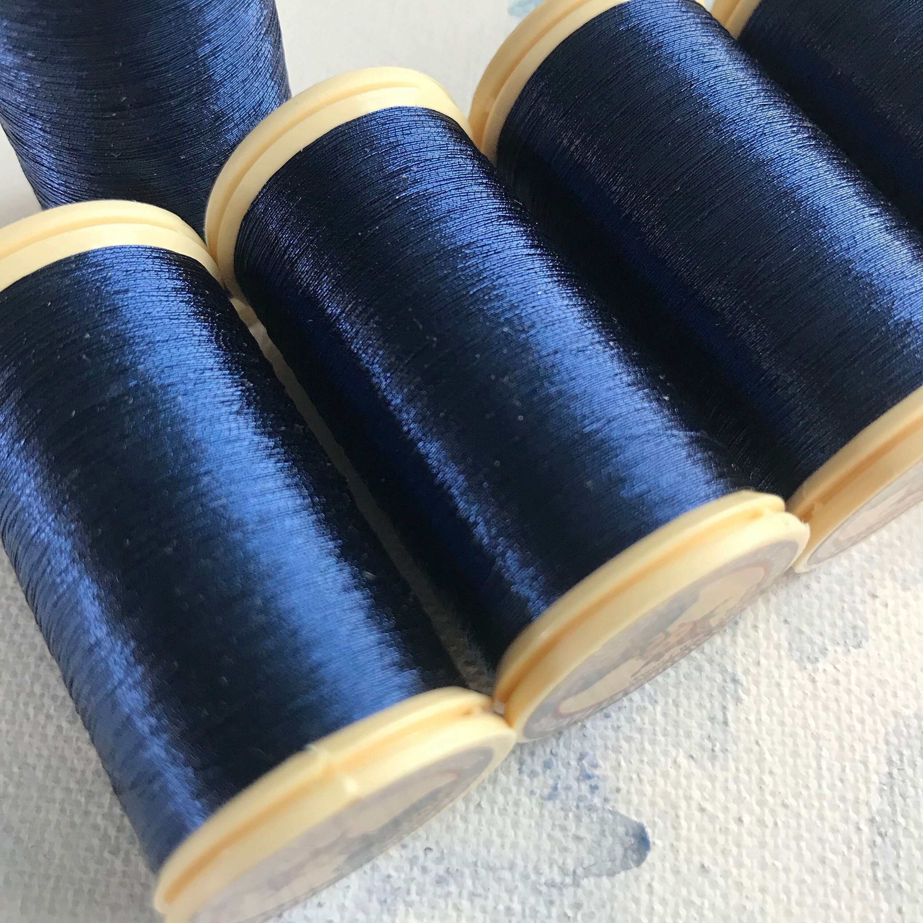 [新品] フラメンコ衣裳・LazoTurquesa・Made in Spain Sajou No. 265 Navy Blue, Metallic Thread, Fil Au Chinois
