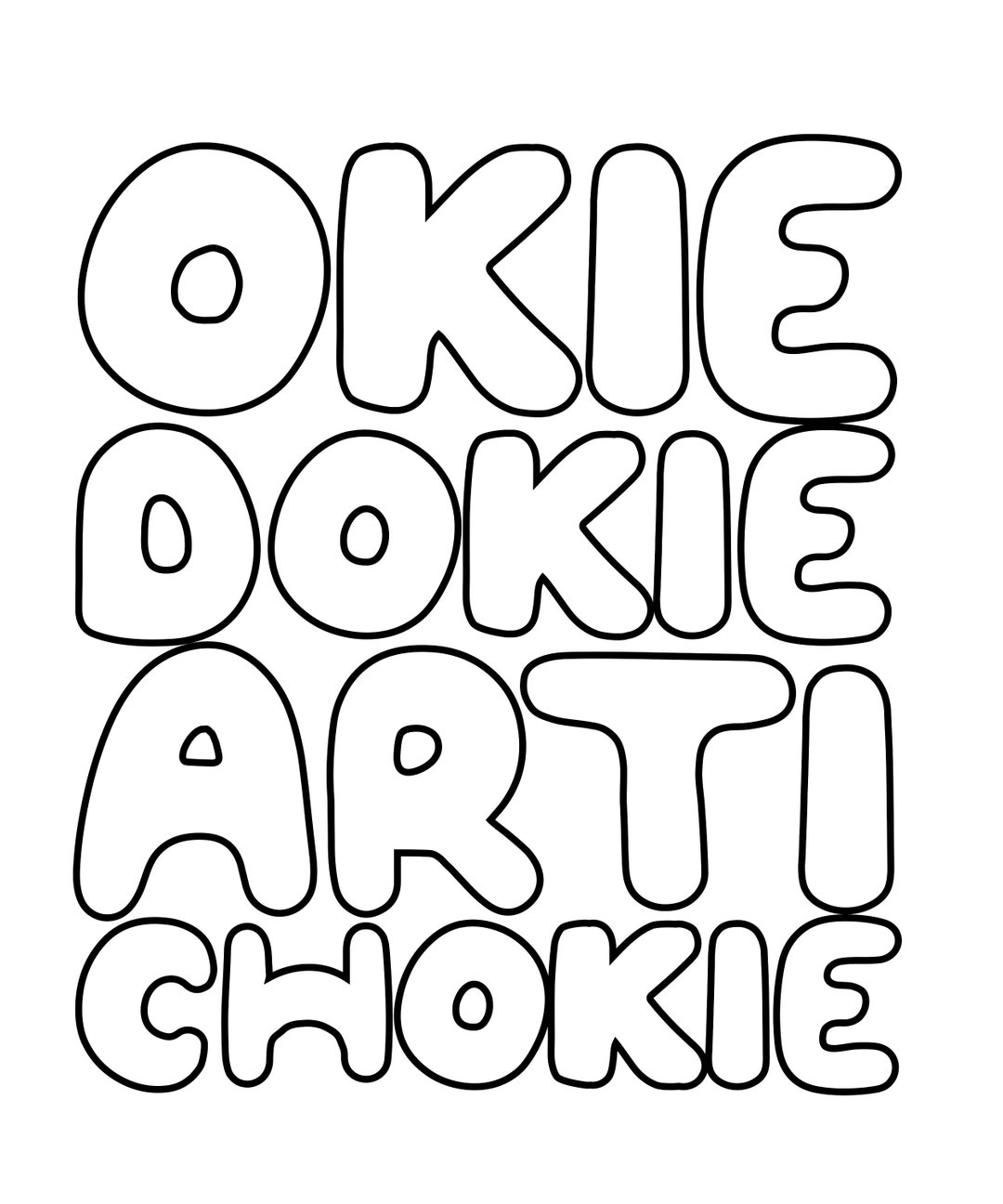 Okie Dokie Artichokie Digital Download Funny Cute Cut Files Etsy