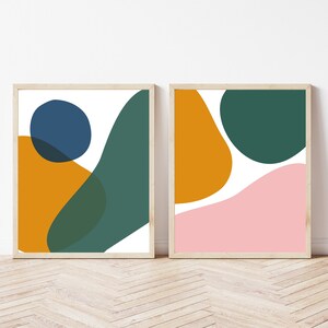 Abstract Digital Printable Art, Contemporary Wall Art, Modern Design Printable Art, Geometric Shapes